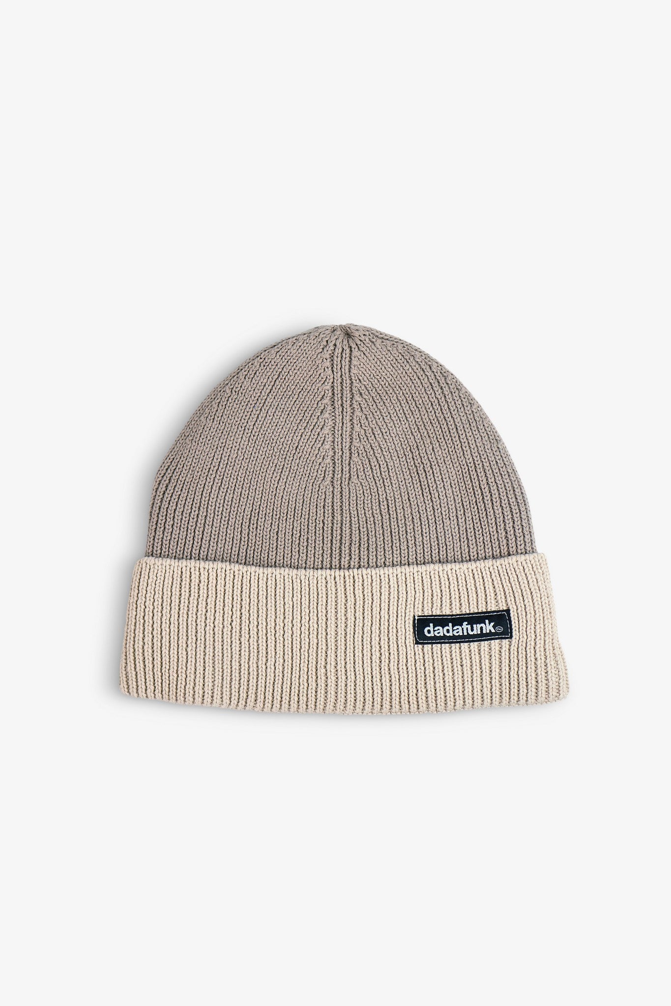 Two-Tone Beanie with Contrast Stitch