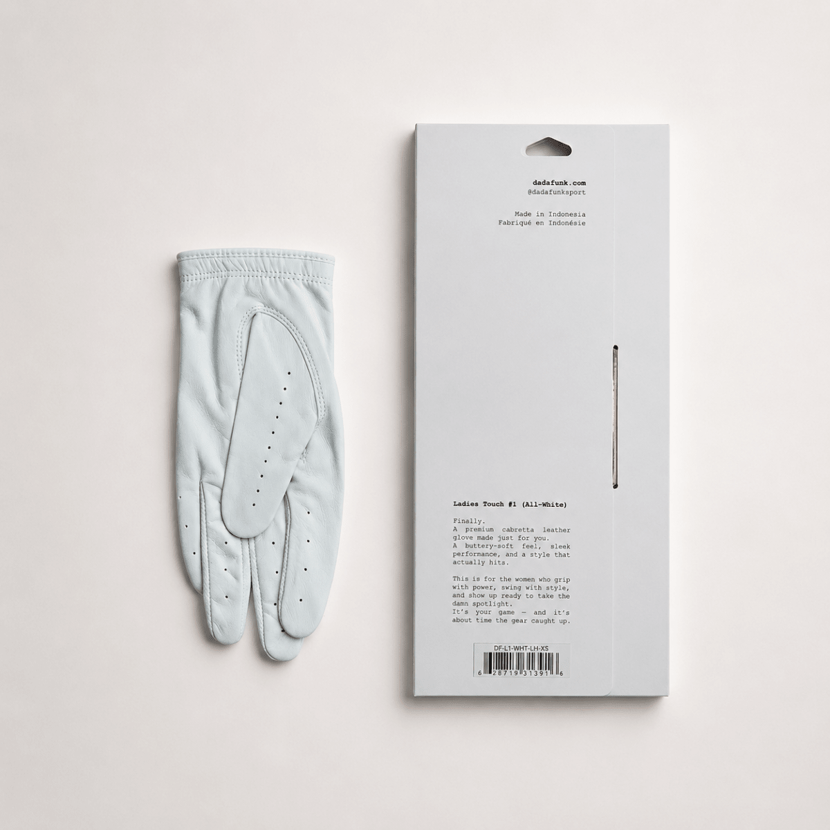 Ladies 1 White - dadafunk | Golf & Sportswear